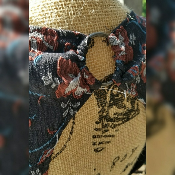 NWT free people mini dress cutout back w/ metal - Picture 3 of 5